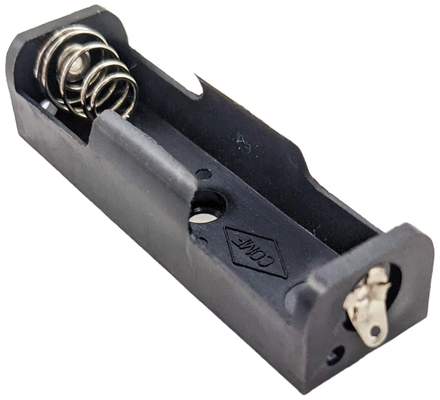 1 "AA" Plastic Battery Holder with Solder Lugs