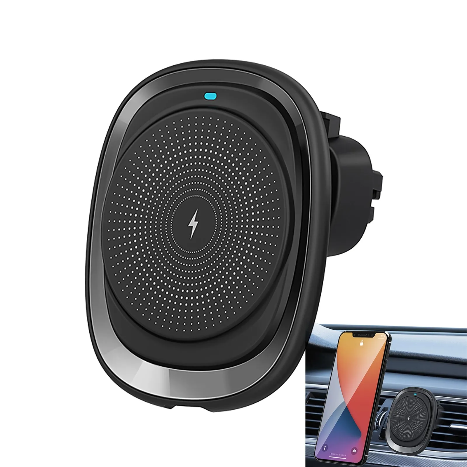 15w Magnetic Wireless Car Charger Fast Charging Air Vent Phone