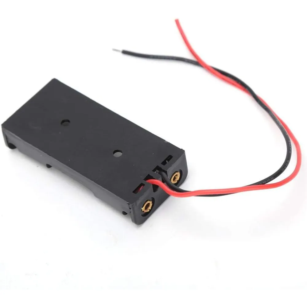 2 x AA Battery Holder Stack Box Case