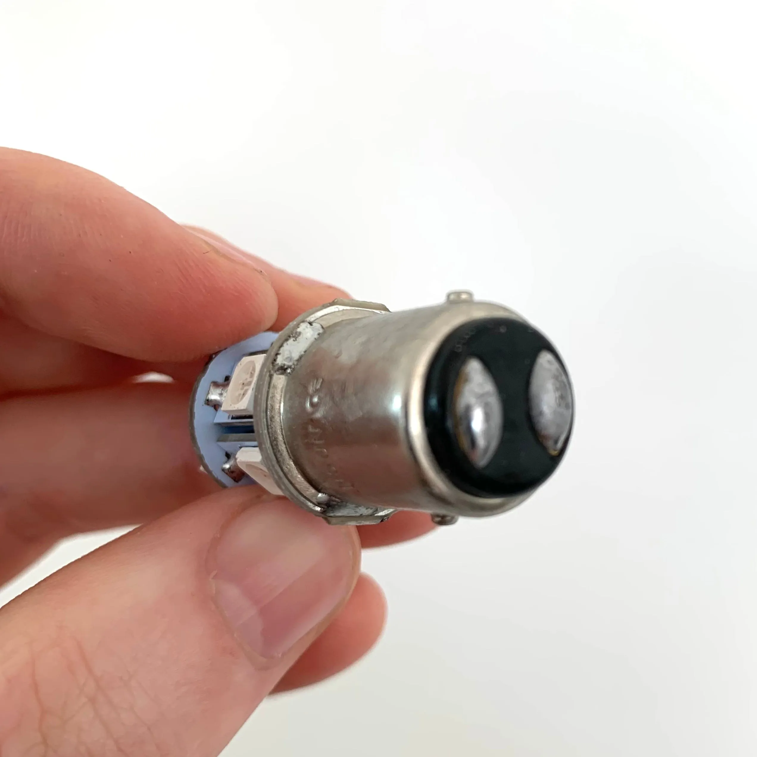 24v White LED Stop & Tail Bulbs BAY15D / Pack of 2