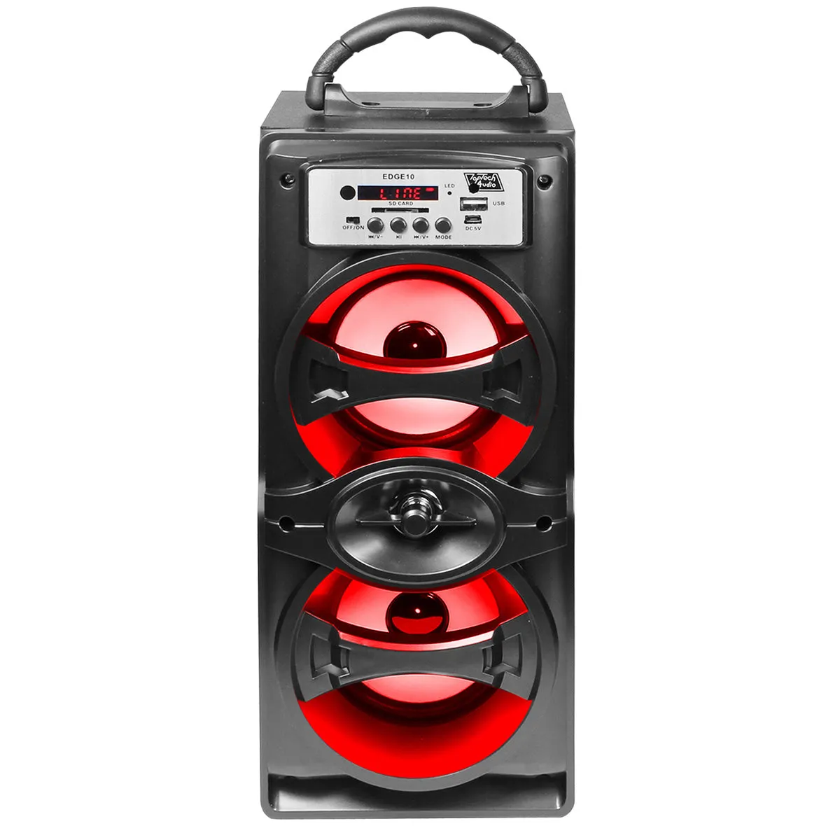 500 Watts Fully Powered Portable Multimedia Speaker with USB/SD & FM Radio