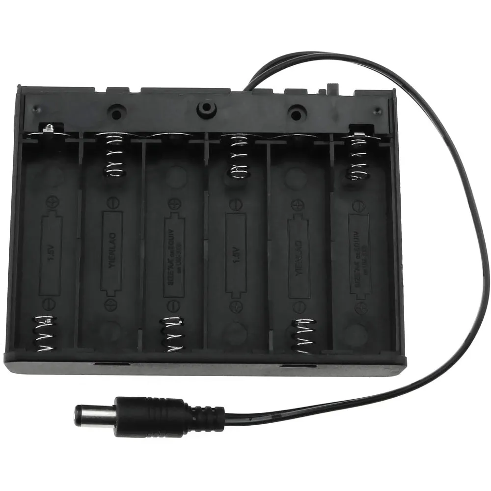 6 x AA Cell Battery Holder to 2.1mm DC Plug