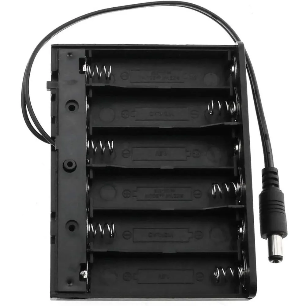 6 x AA Cell Battery Holder to 2.1mm DC Plug