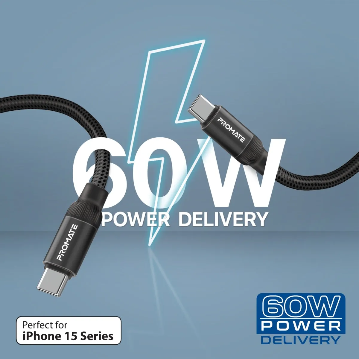 60W Power Delivery Self-Organizing Magnetic USB-C Cable