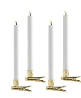 6.5" Pencil Candle With Clip