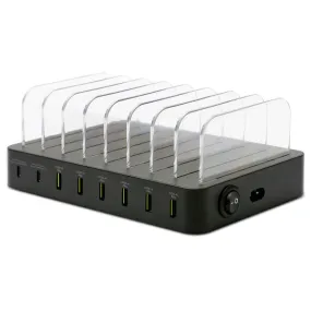 75-Watt 8-in-1 Device Charging Station for Apple(R) and Android(R)