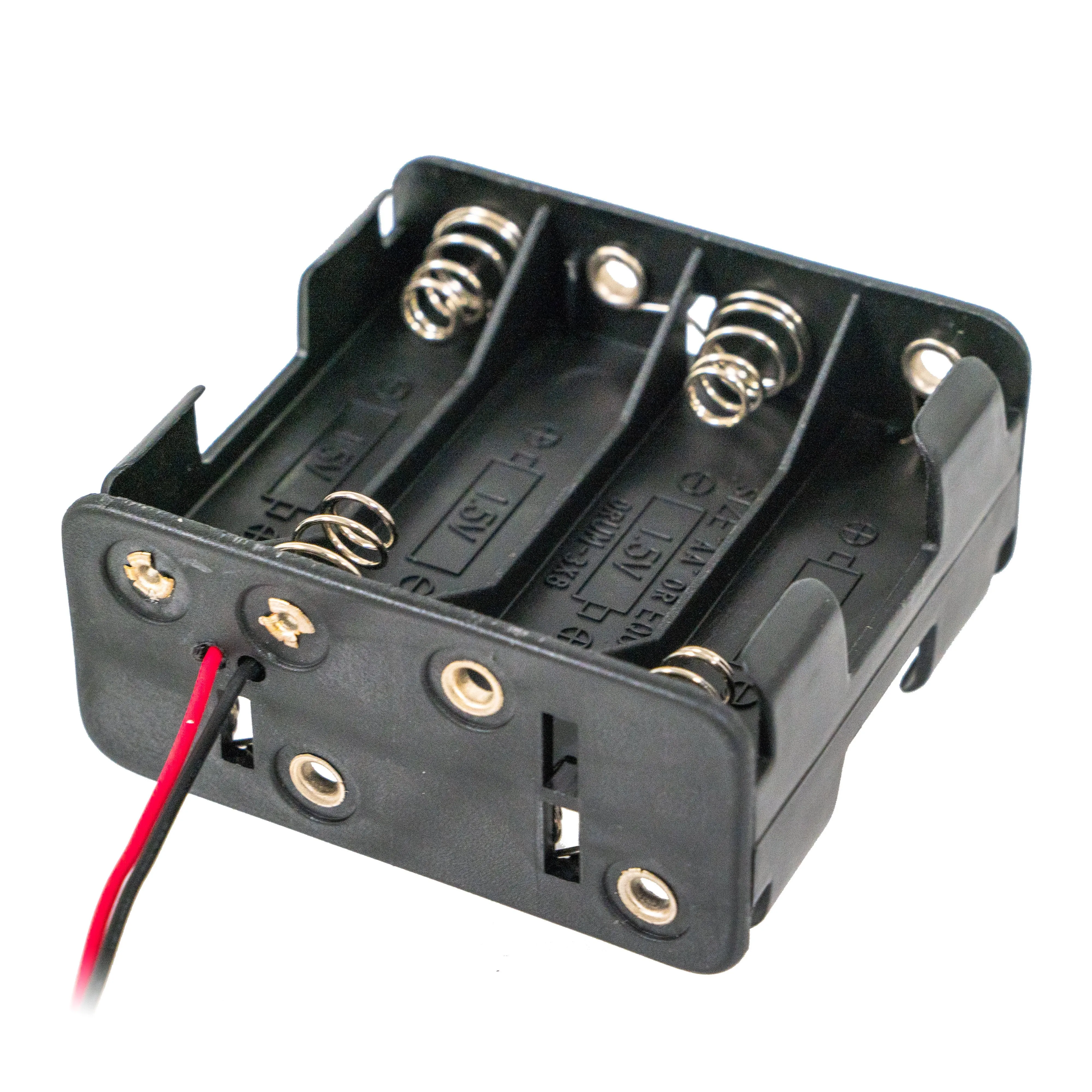 8 AA Battery Holder with Wire Leads