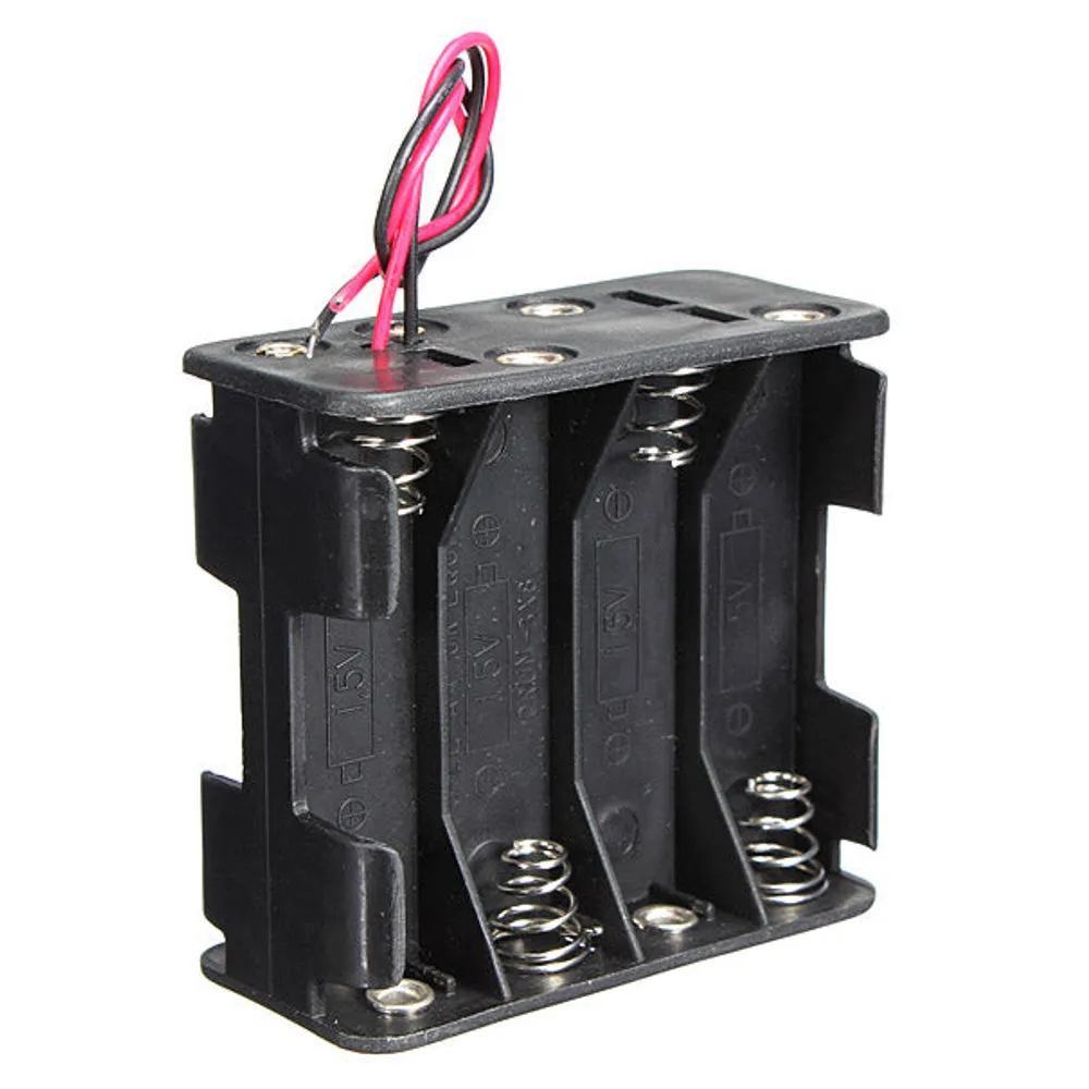 8 x AA Battery Holder Stack Box Case