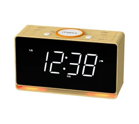 Alarm Clock Radio with Bluetooth Speaker, FM Radio, Dual Alarm with Snooze, Large LED Display, Dimmer Control, USB Charging Output and Night Light iTOMA