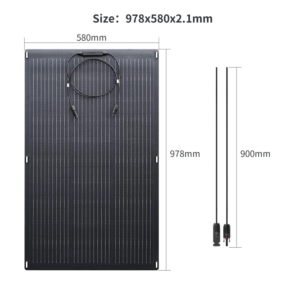 ALLPOWERS Solar Generator Kit 2000W (S2000   SF100 100W Flexible Solar Panel)