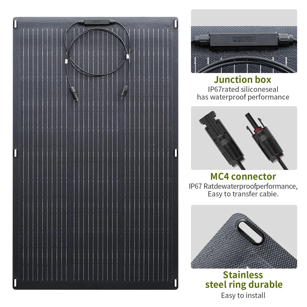 ALLPOWERS Solar Generator Kit 2000W (S2000   SF100 100W Flexible Solar Panel)