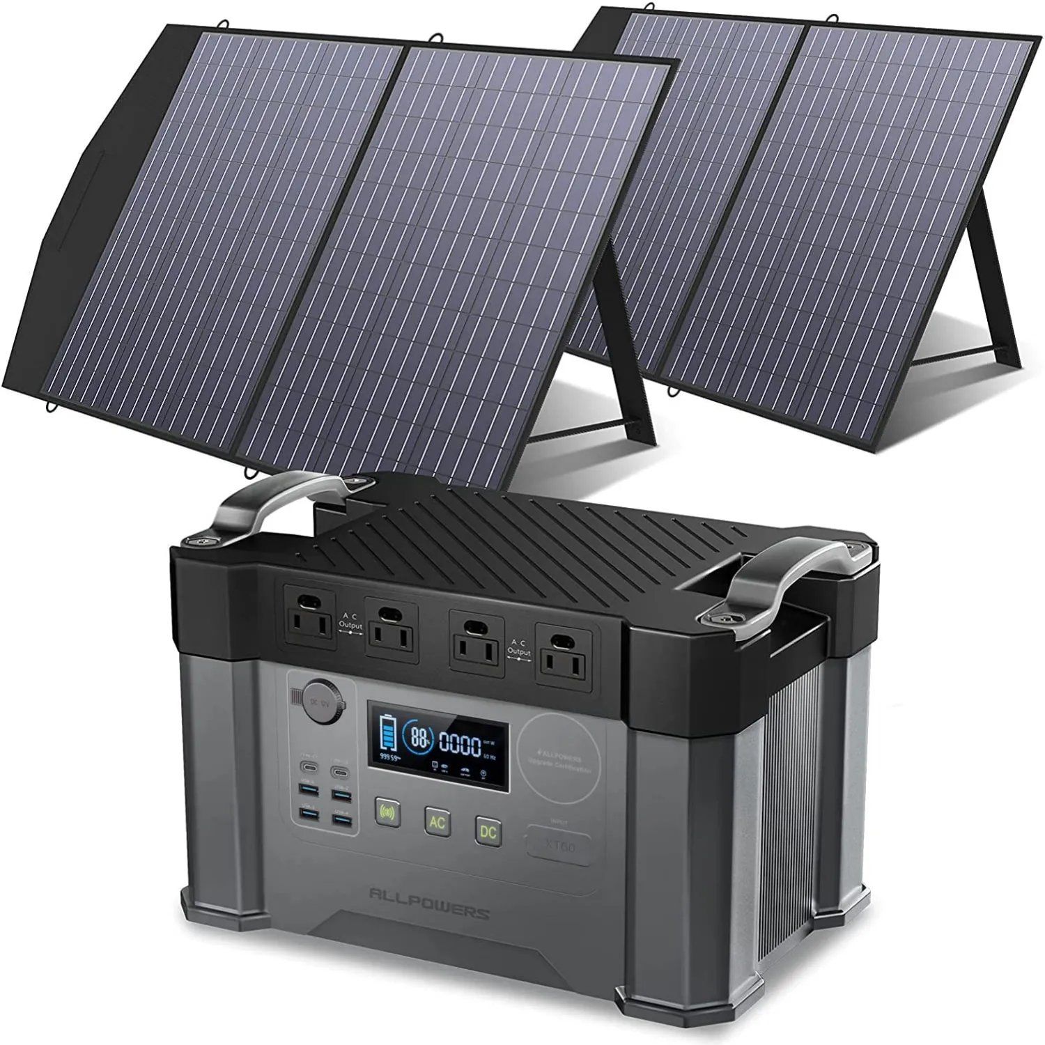 ALLPOWERS Solar Generator Kit 2000W (S2000   SP027 100W Solar Panel)