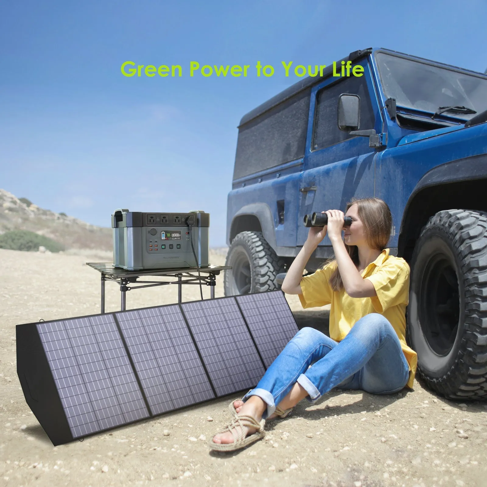 ALLPOWERS Solar Generator Kit 2000W (S2000   SP033 200W Solar Panel)