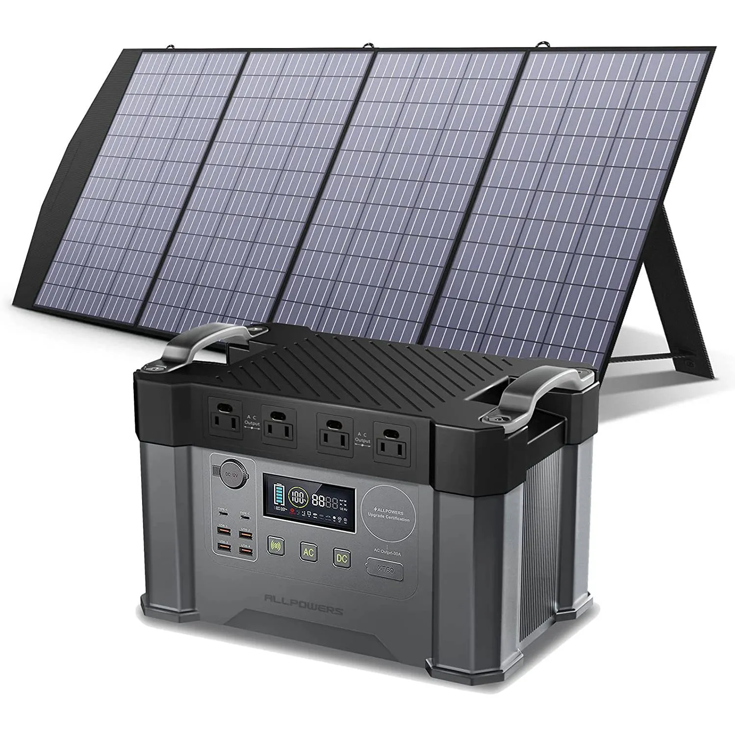 ALLPOWERS Solar Generator Kit 2000W (S2000   SP033 200W Solar Panel)