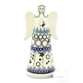 Angel Tea Candle Holder in First Snow