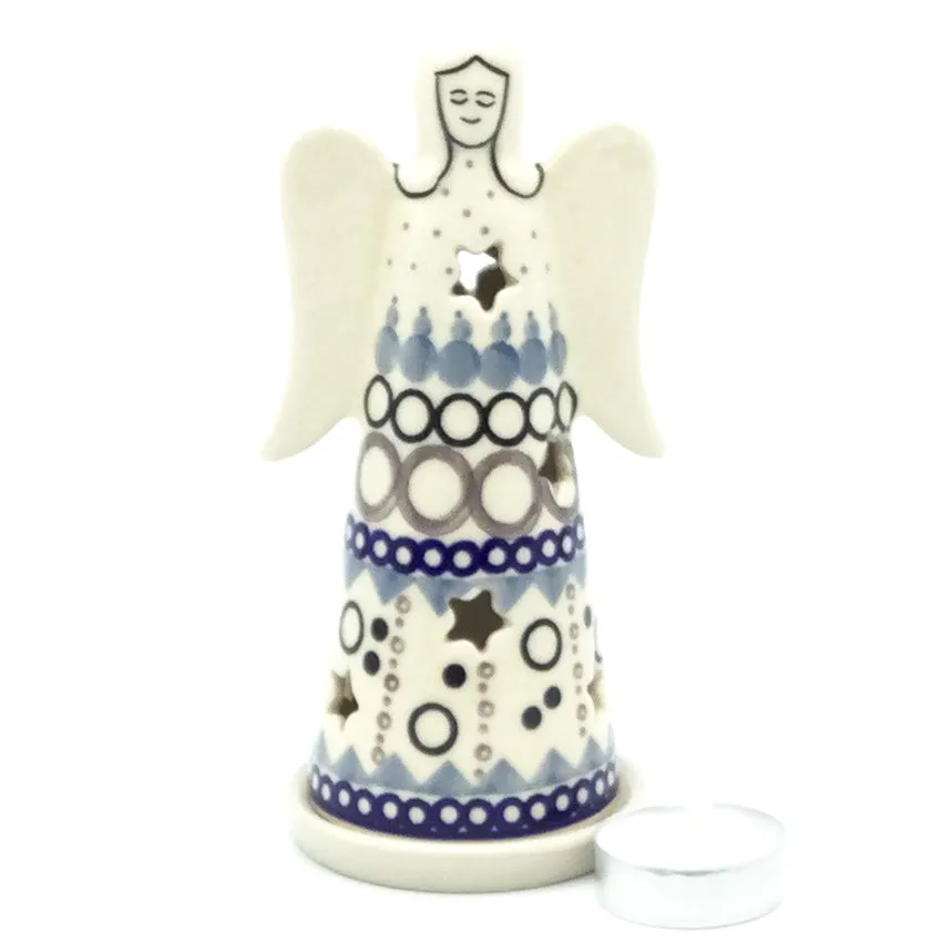 Angel Tea Candle Holder in First Snow