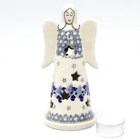 Angel Tea Candle Holder in Holiday Bells