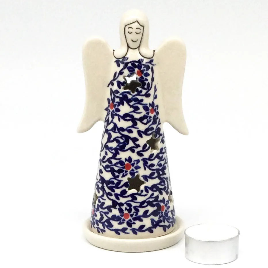Angel Tea Candle Holder in Touch of Red