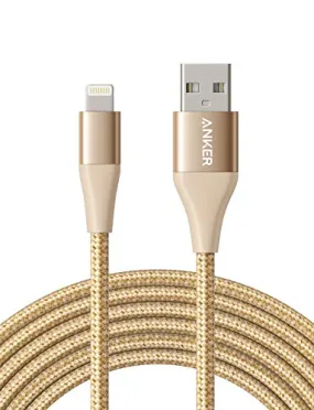 Anker iPhone Charger Cable 10 foot, PowerLine  II Lightning Cable, (10 ft MFi Certified) Extra Long iPhone Charging Cord Compatible with iPhone SE 11 Pro Max Xs MAX XR X 8 7 6S, iPad 8 and More (Gold)