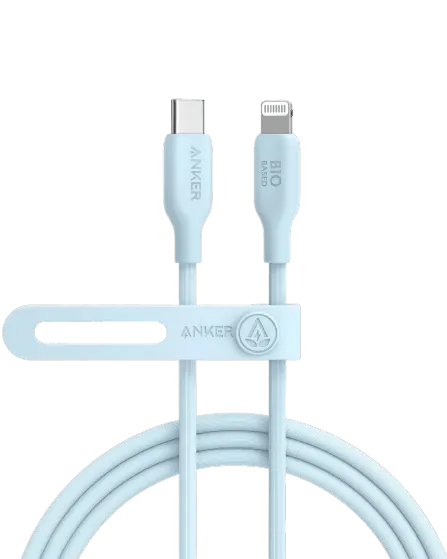 Anker PowerLine 542 USB-C to Lightning Cable (Bio-Based) (0.9m/3ft) -Blue