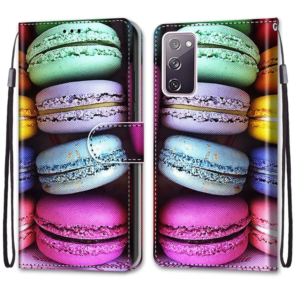 Anymob Samsung Case Mint Green Lemon Magnetic Flip Leather Card Slot Wallet Phone Cover Protection