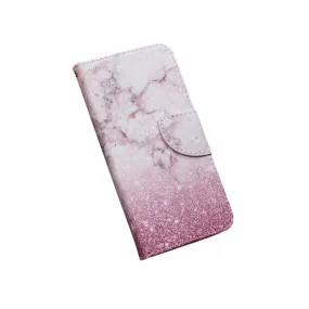 Anymob Samsung Case Pink Glitter Cartoon Flip Leather Wallet Phone Cover Protection