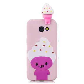 Anymob Samsung Case Pink Ice Cream Soft Silicone 3D Unicorn Panda Phone Cover Protection