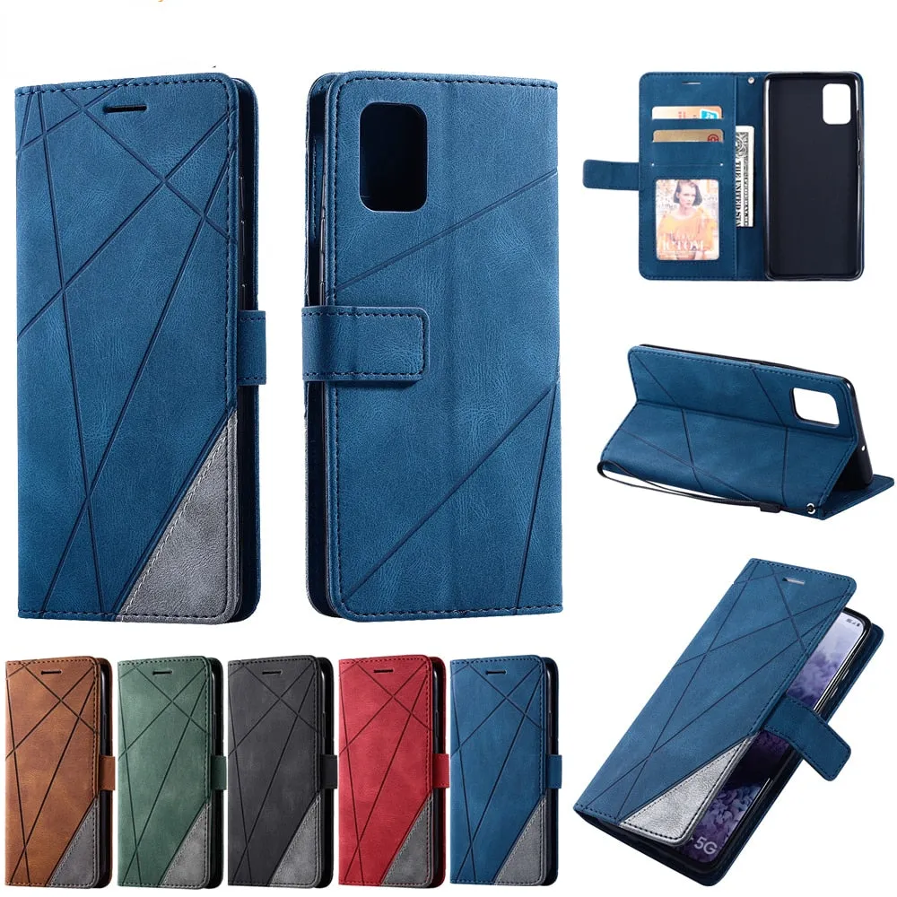 Anymob Samsung Dark Green Luxury Leather Case Mobile Phone Cover Protection
