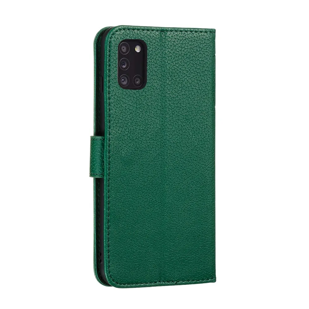 Anymob Samsung Matte Black Flip Case Leather Phone Wallet Cover Protection