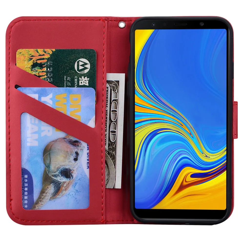 Anymob Xiaomi Redmi Pink and White Bunny Flip Case Leather Phone Wallet Cover Protection