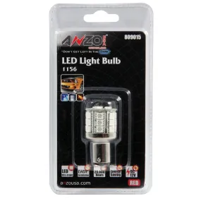 Anzo USA 809015 LED Replacement Bulb; 1156; 24 LEDs; 1 3/4 in. Tall; Red;