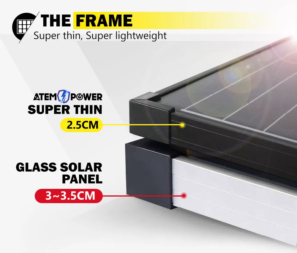 Atem Power 300W Folding Solar Panel Kit 12V Caravan Camping Power Mono Charging