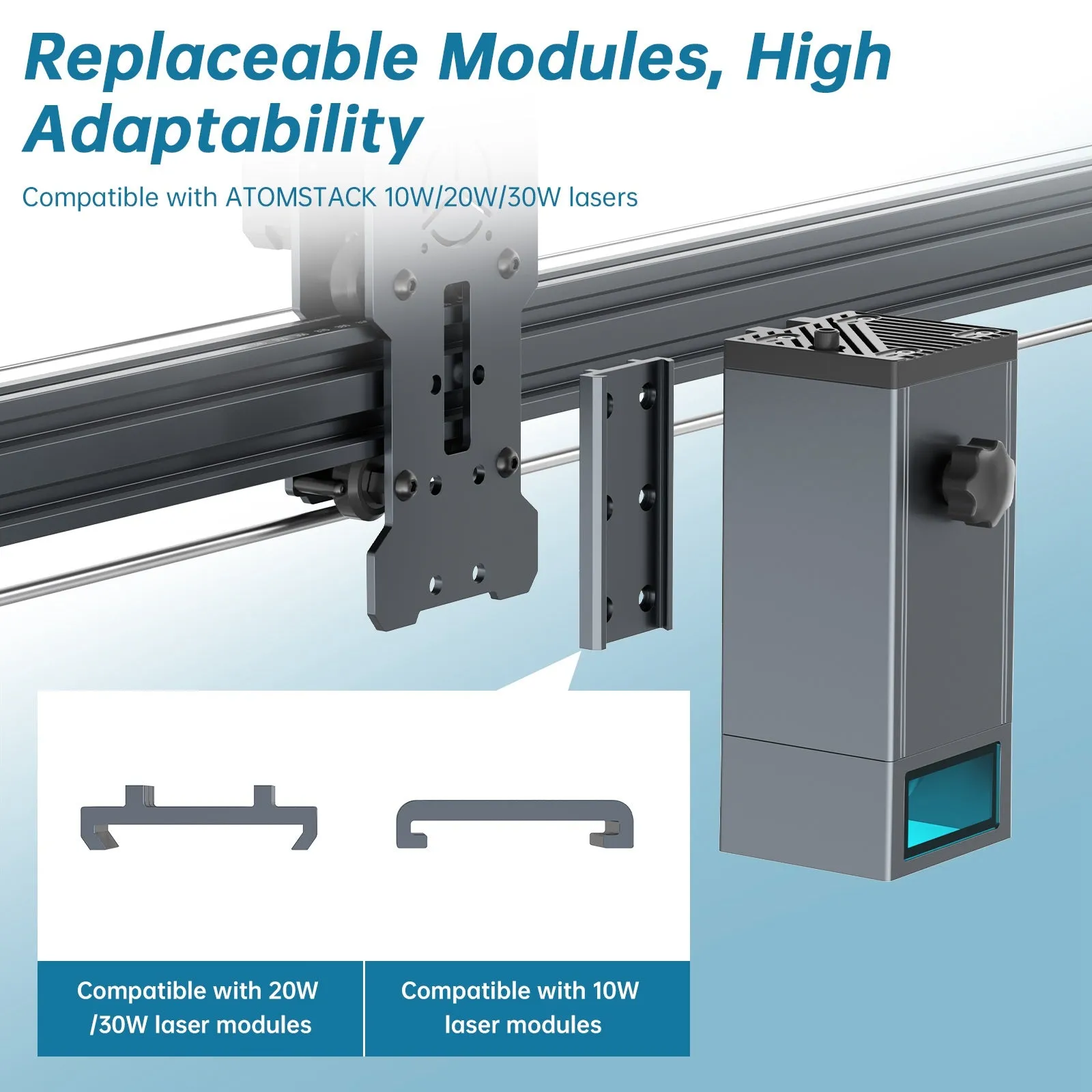 Atomstack E85 Working Area Expansion Kit 850*800mm for ATOMSTCK X40 PRO S40 PRO A40 PRO X30 PRO S30 PRO A30 PROX20 Pro, A20 Pro, S20 Pro,X7 Pro, A10 Pro, S10 Pro,X7 40W, A5 Series Laser Engraver and Cutter