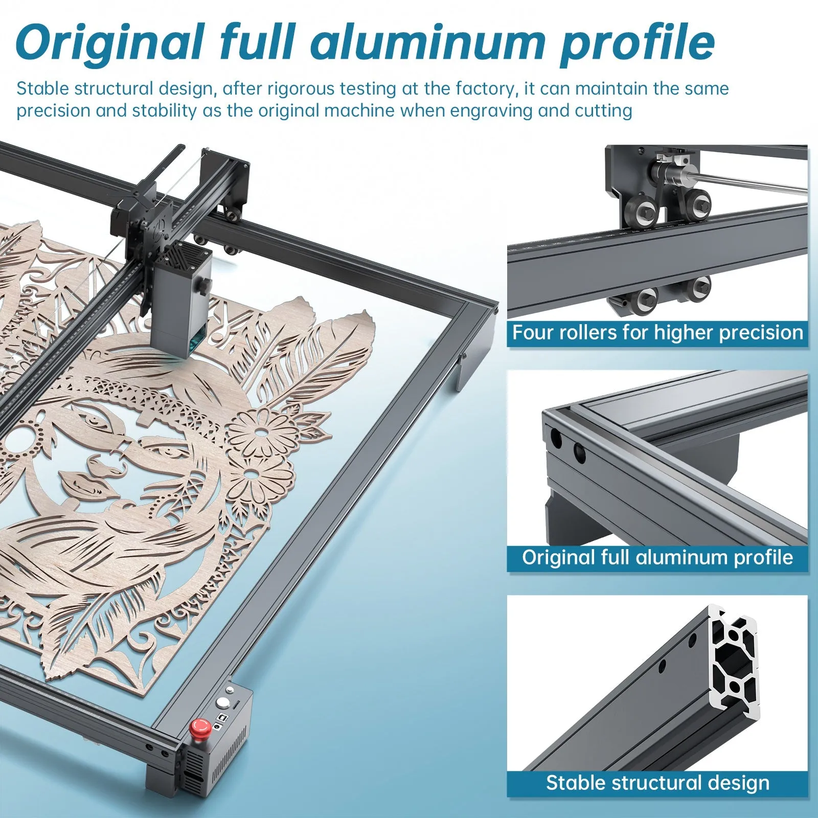 Atomstack E85 Working Area Expansion Kit 850*800mm for ATOMSTCK X40 PRO S40 PRO A40 PRO X30 PRO S30 PRO A30 PROX20 Pro, A20 Pro, S20 Pro,X7 Pro, A10 Pro, S10 Pro,X7 40W, A5 Series Laser Engraver and Cutter