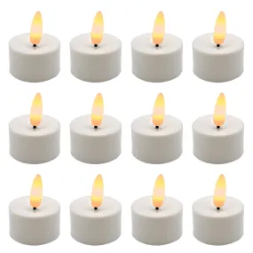 Battery Operated 3D Wick LED Tea Lights