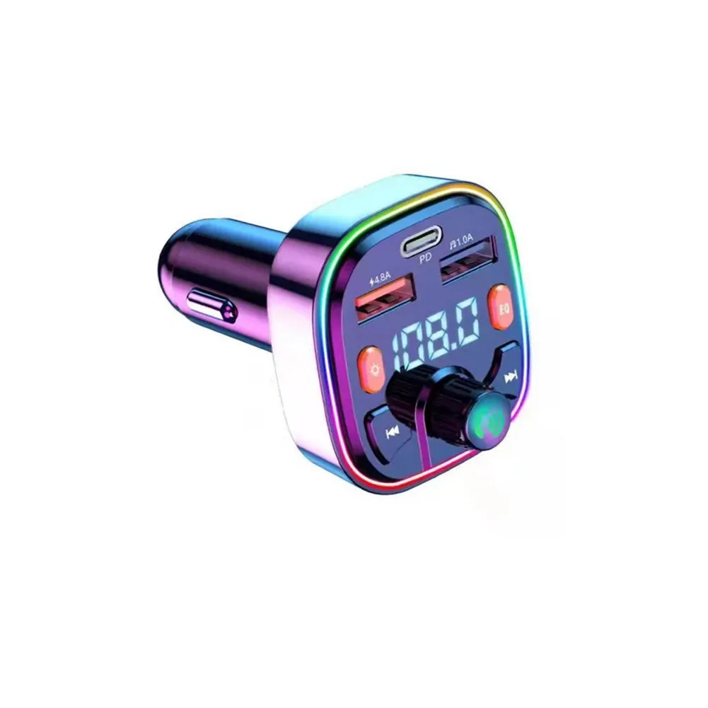 Car  Fm  Transmitter External Microphone Dual Usb Pd Type C Fast
