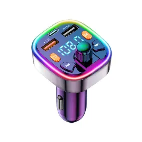 Car  Fm  Transmitter External Microphone Dual Usb Pd Type C Fast