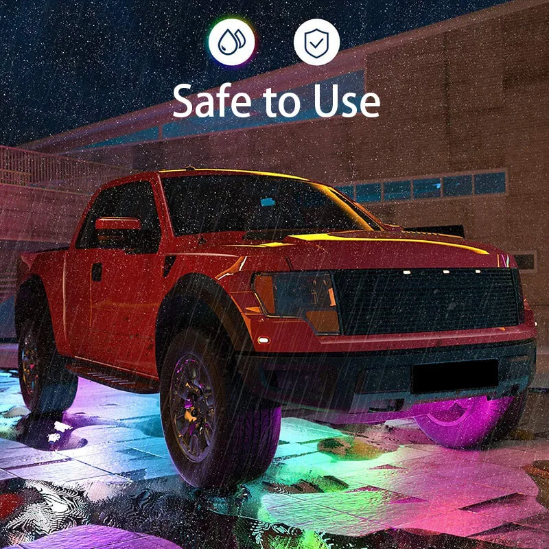 Car Underglow Neon LED Strip Lights APP/Remote Control Auto Underbody RGB Atmosphere Lamp