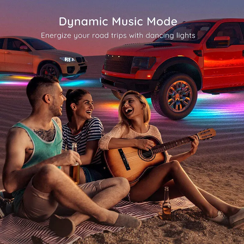 Car Underglow Neon LED Strip Lights APP/Remote Control Auto Underbody RGB Atmosphere Lamp