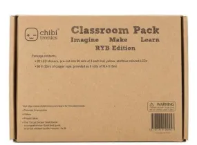 Chibitronics Circuit Stickers (Red, Yellow and Blue) Classroom Pack