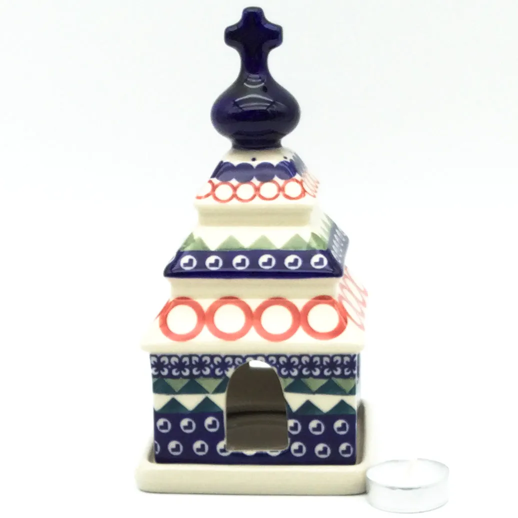 Church Tea Candle Holder in December Fun