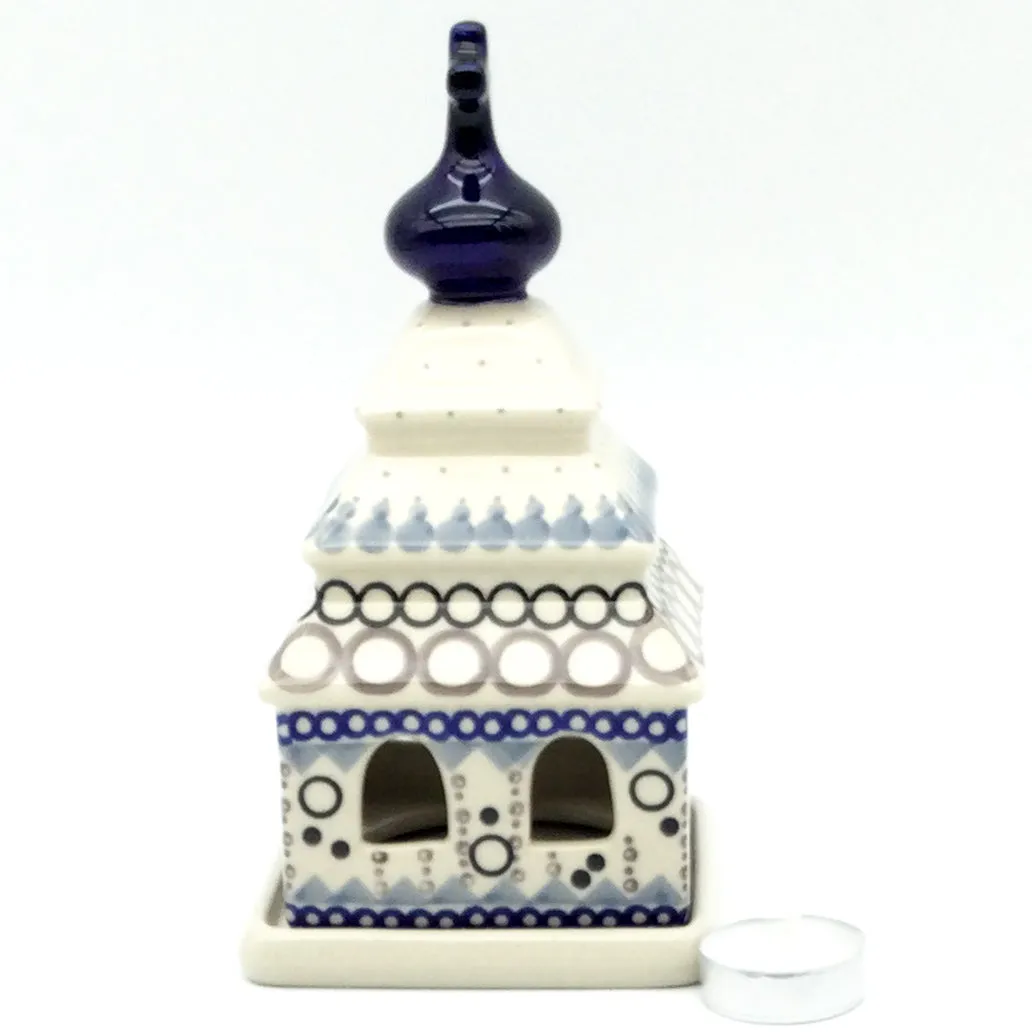 Church Tea Candle Holder in First Snow