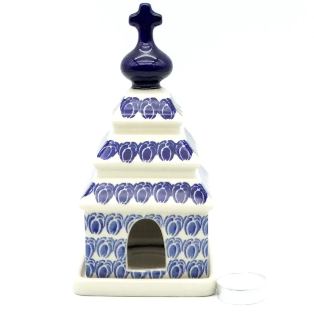 Church Tea Candle Holder in Perennial Bulbs