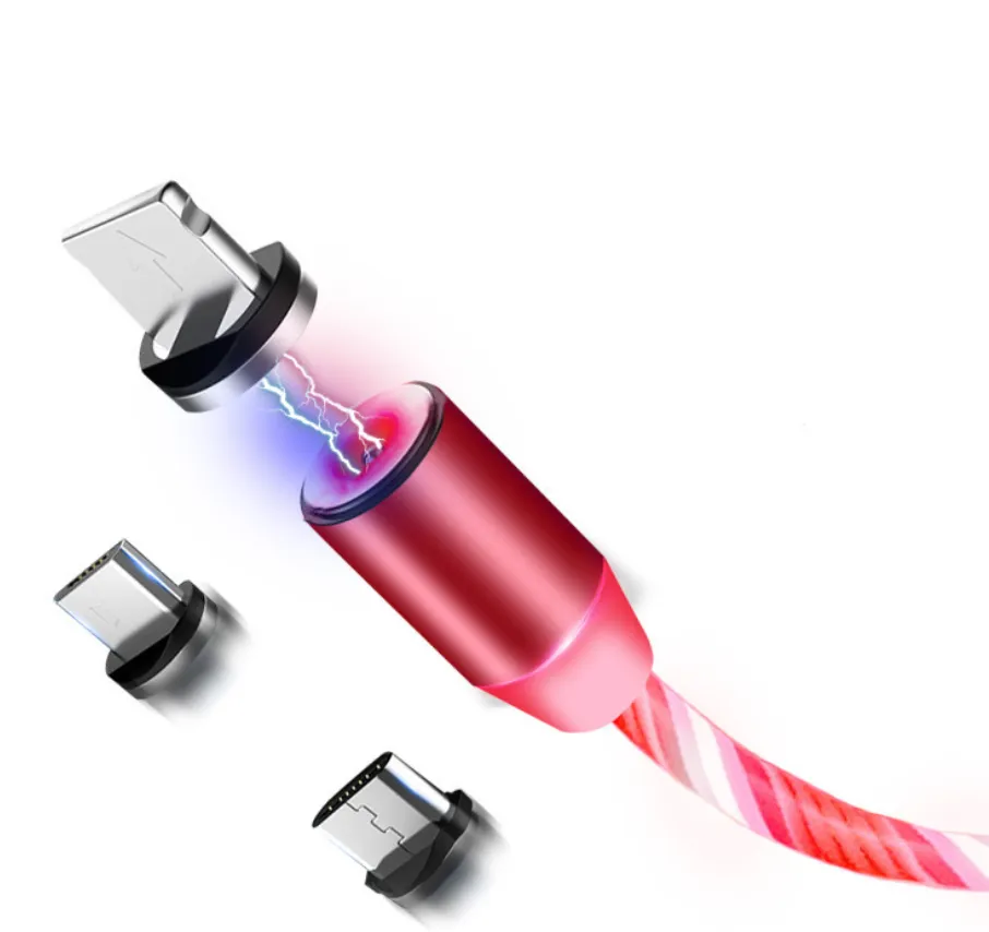 Circular Magnetic Charging Cable for Android/iOS Devices with Automatic Charging Calibration