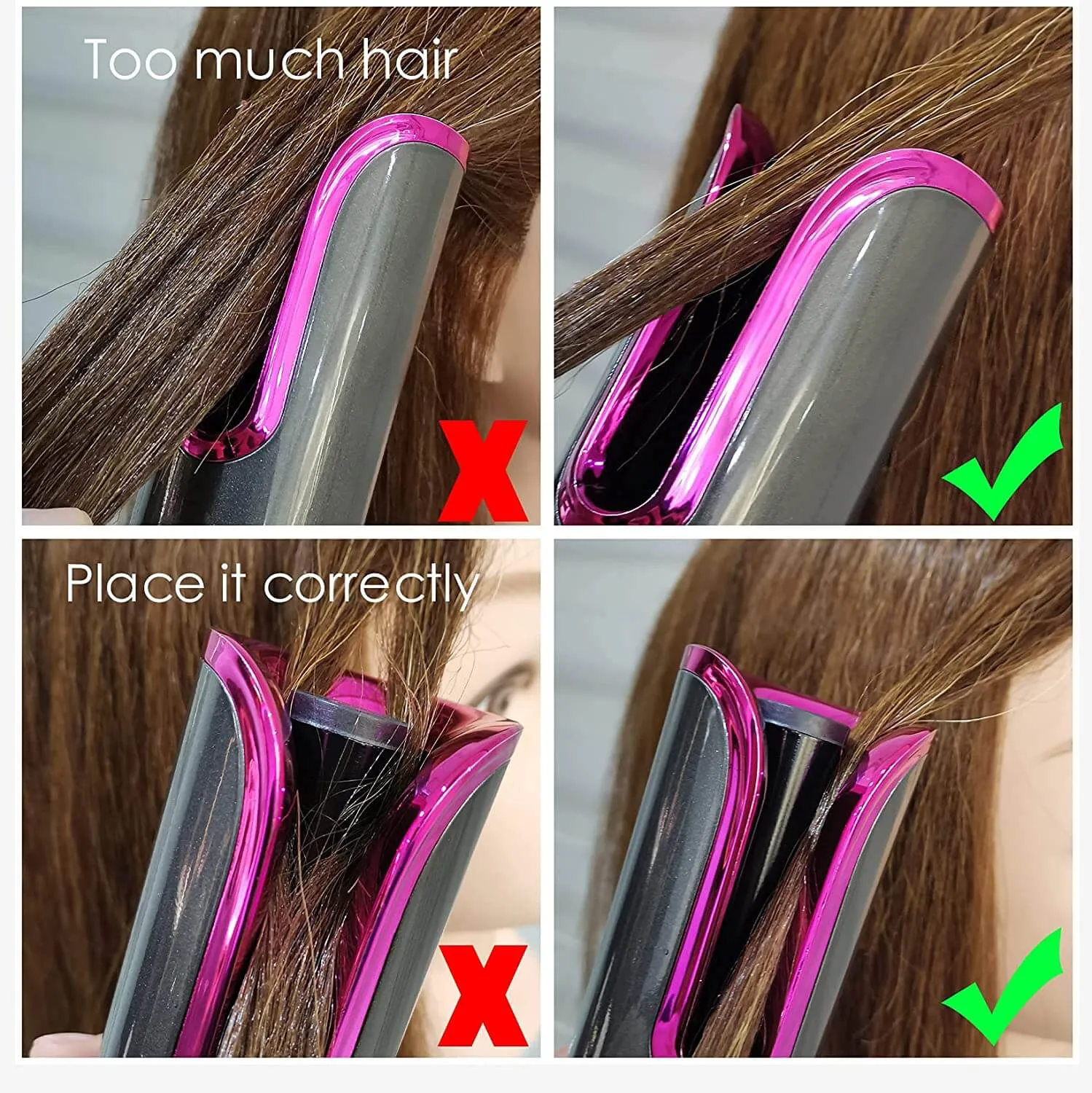 Cordless Auto Hair Curler USB Rechargeable