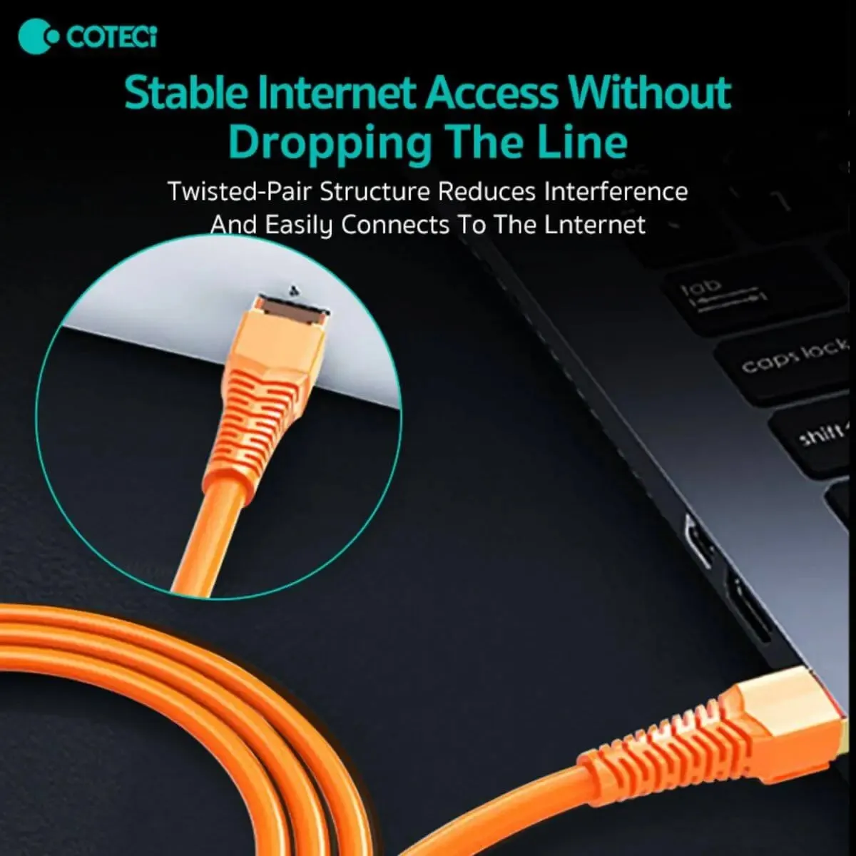 COTECi CTA 8 Class 10 Gigabit Ethernet Cable 2M - 87501