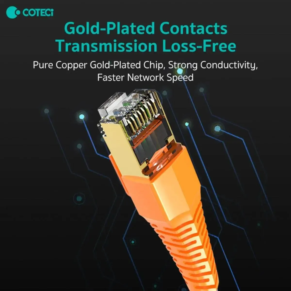 COTECi CTA 8 Class 10 Gigabit Ethernet Cable 2M - 87501
