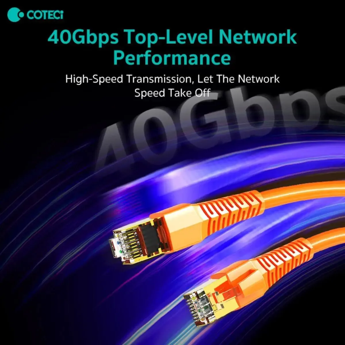 COTECi CTA 8 Class 10 Gigabit Ethernet Cable 2M - 87501