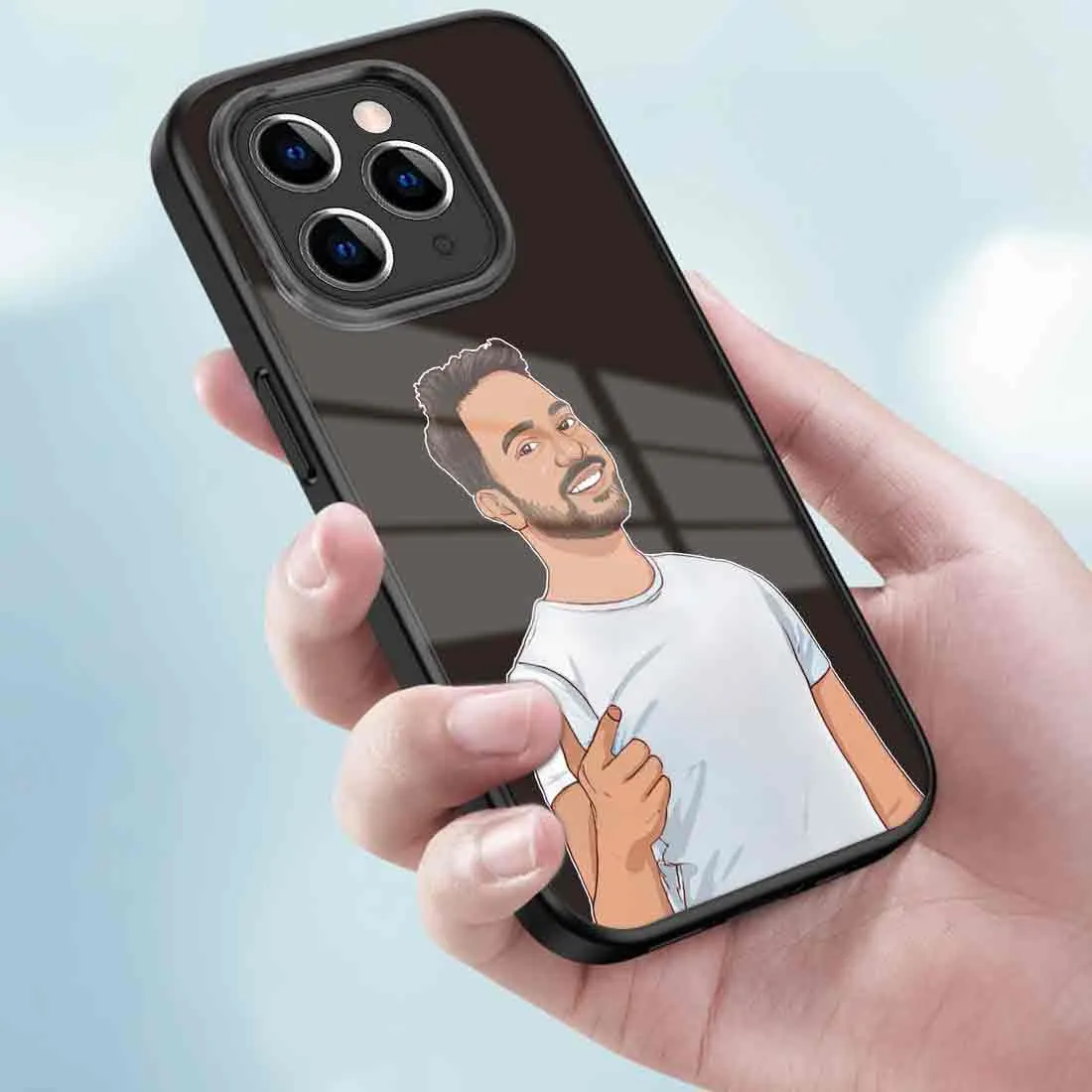 Customized Photo Printed Mobile Cover 11 Pro Back Case With Image - Cartoonize Photo