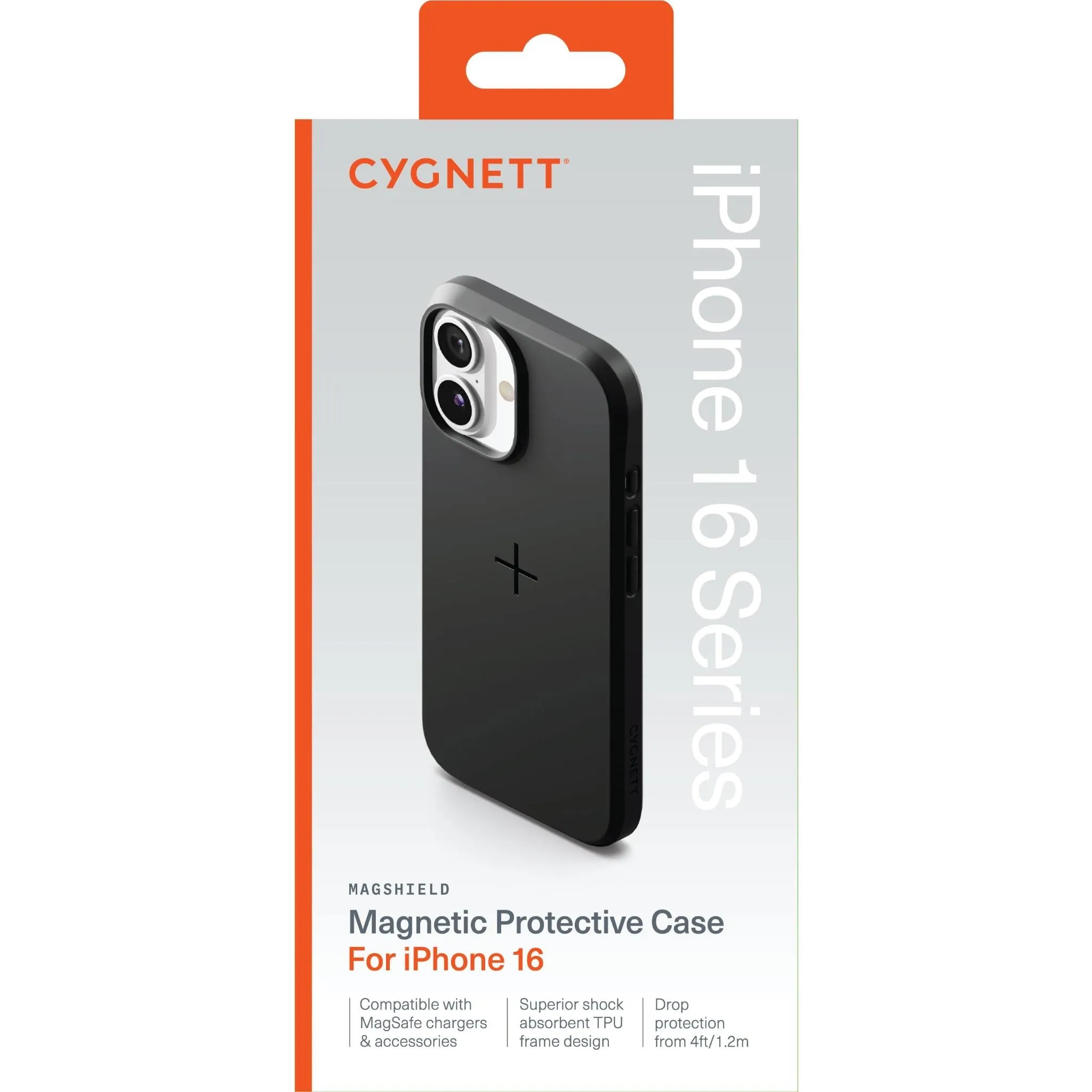 Cygnett MagShield Case for iPhone 16 (Black)